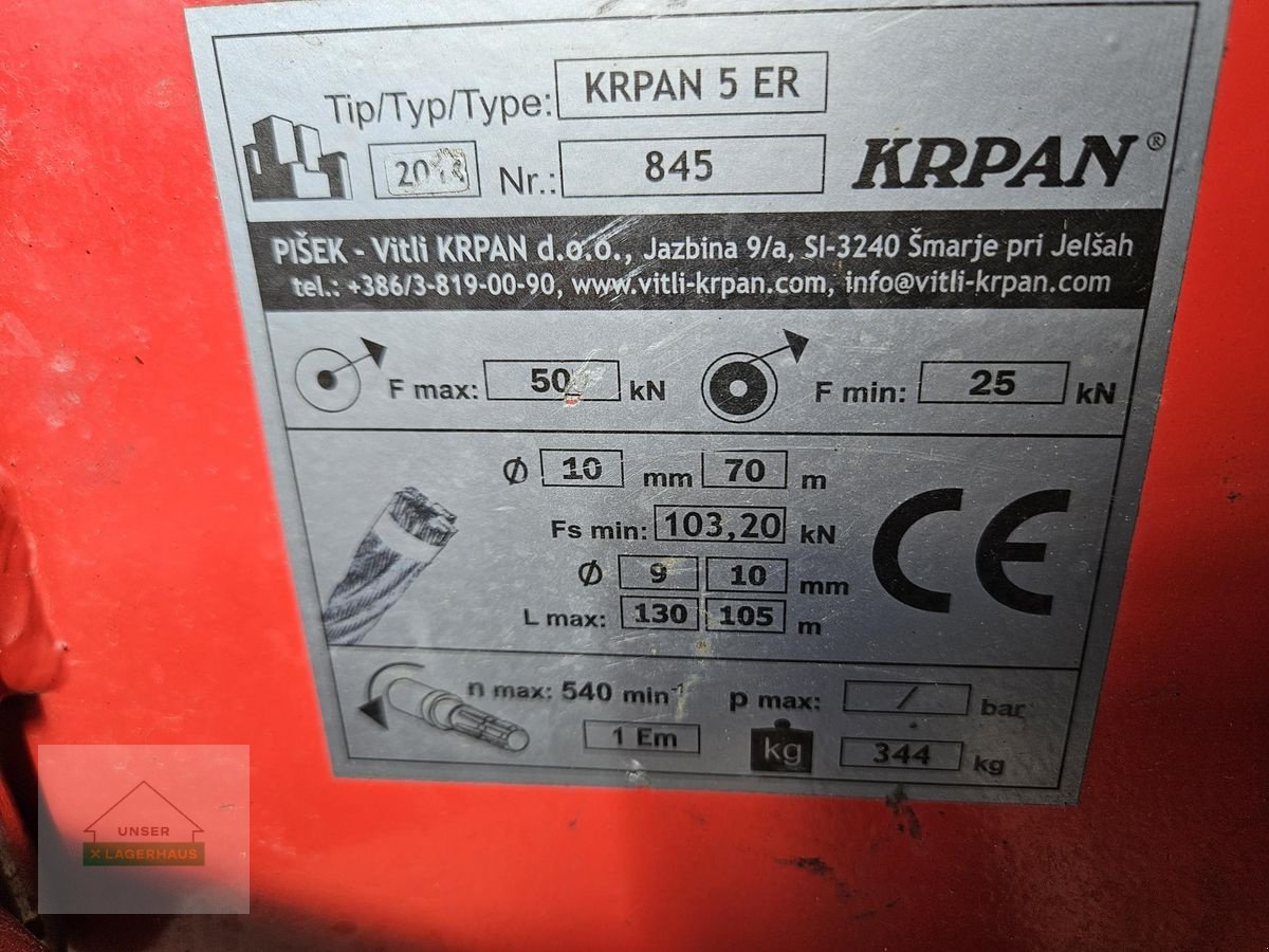 Seilwinde Türe ait Krpan 5ER, Gebrauchtmaschine içinde Wies (resim 3)