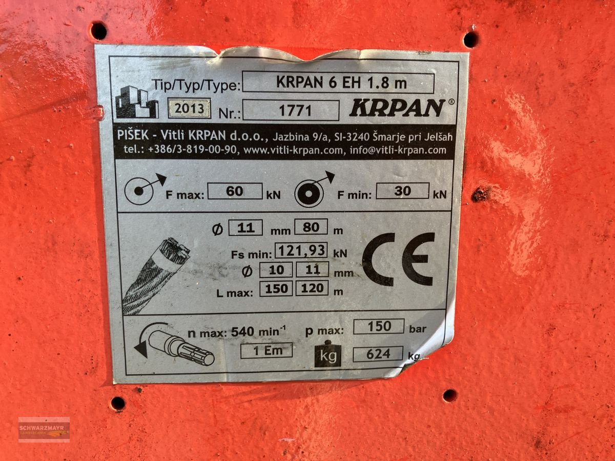 Seilwinde des Typs Krpan 6 EH 1,8m, Gebrauchtmaschine in Gampern (Bild 12)