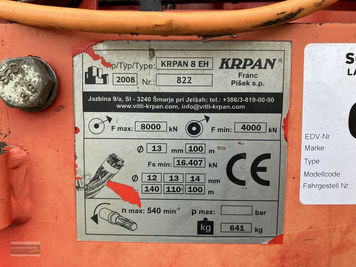 Seilwinde za tip Krpan 8 EH 2,0m und Terra Funk, Gebrauchtmaschine u Aurolzmünster (Slika 13)