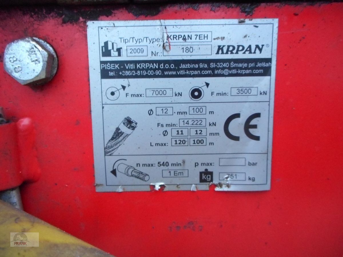 Seilwinde typu Krpan Krpan 7EH, Gebrauchtmaschine v Bad Vigaun (Obrázek 3)