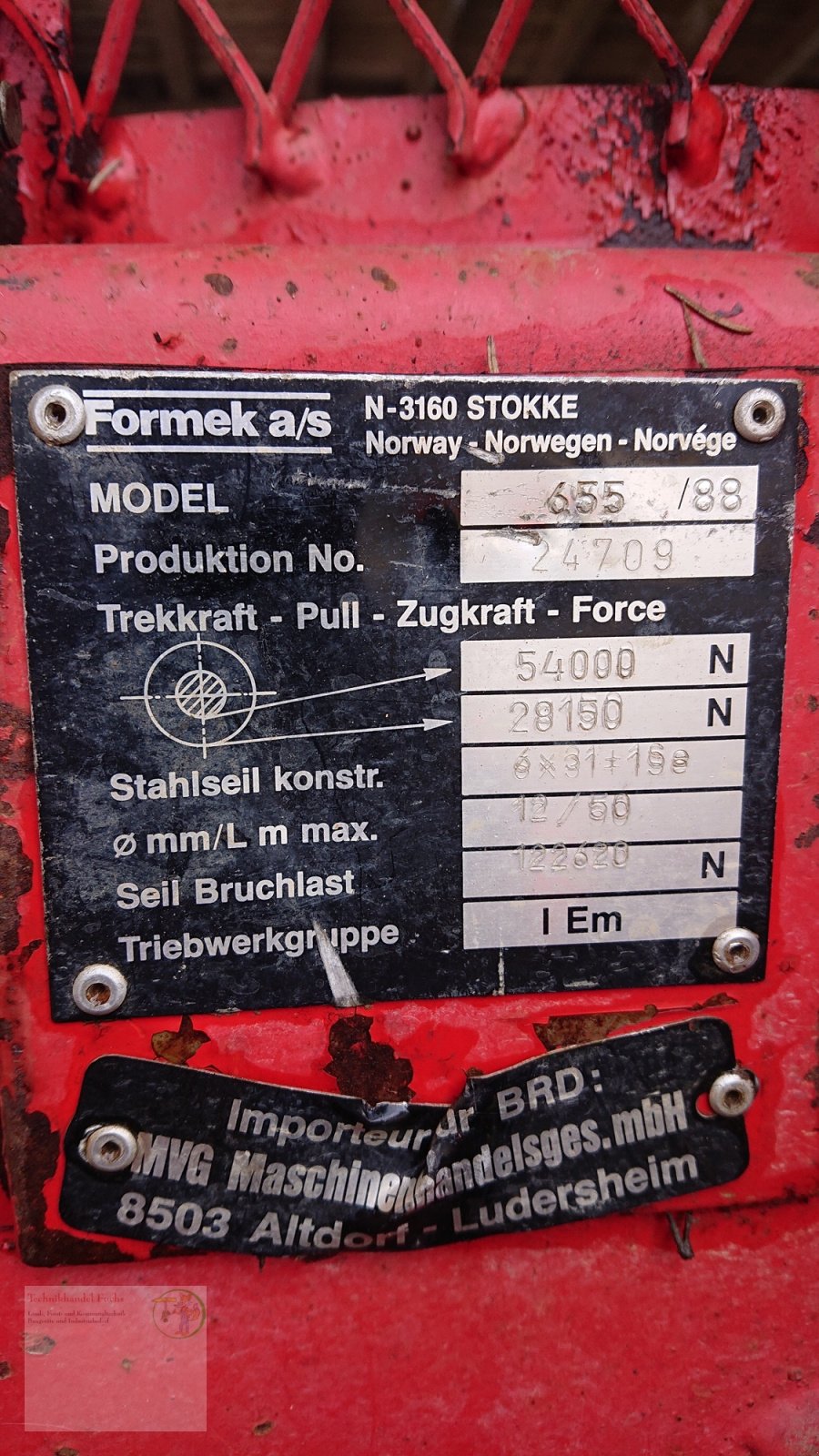 Seilwinde typu Norse 655/88, Gebrauchtmaschine v Pottenstein (Obrázok 10)