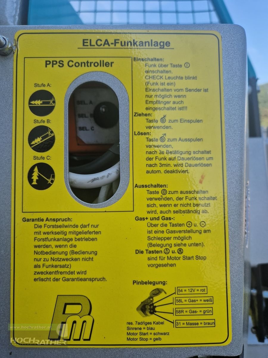 Seilwinde Türe ait Pfanzelt S-Line 9155, Gebrauchtmaschine içinde Kronstorf (resim 10)