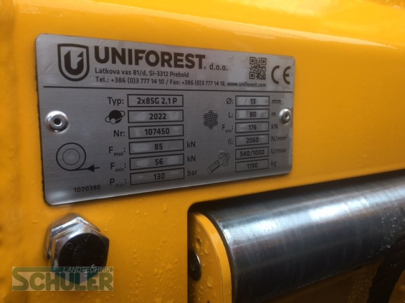 Seilwinde tip Uniforest 2 X 85G, Neumaschine in St. Märgen (Poză 7)