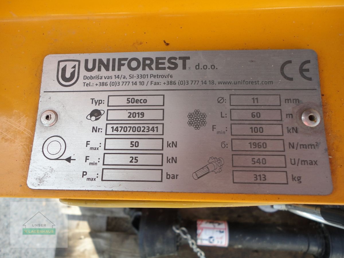 Seilwinde типа Uniforest 50 eco, Gebrauchtmaschine в Freistadt (Фотография 4)