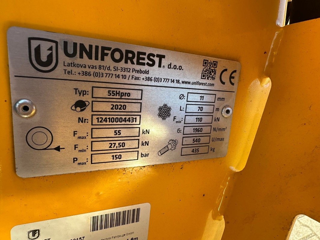 Seilwinde tip Uniforest 55Hpro, Gebrauchtmaschine in Liebenwalde (Poză 3)