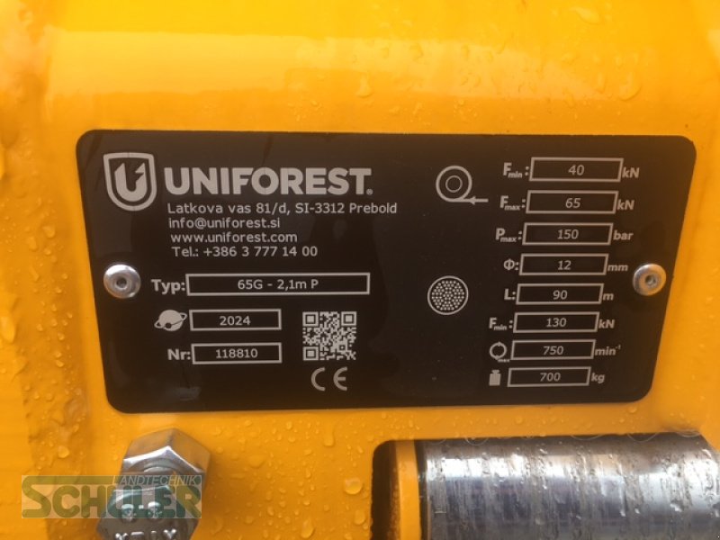 Seilwinde del tipo Uniforest 65 G, Neumaschine en St. Märgen (Imagen 7)