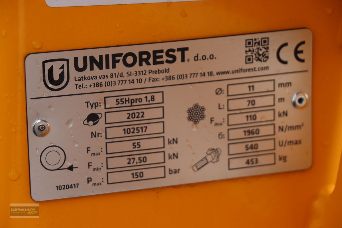 Seilwinde typu Uniforest FSW 55H pro, Neumaschine v Aurolzmünster (Obrázek 10)