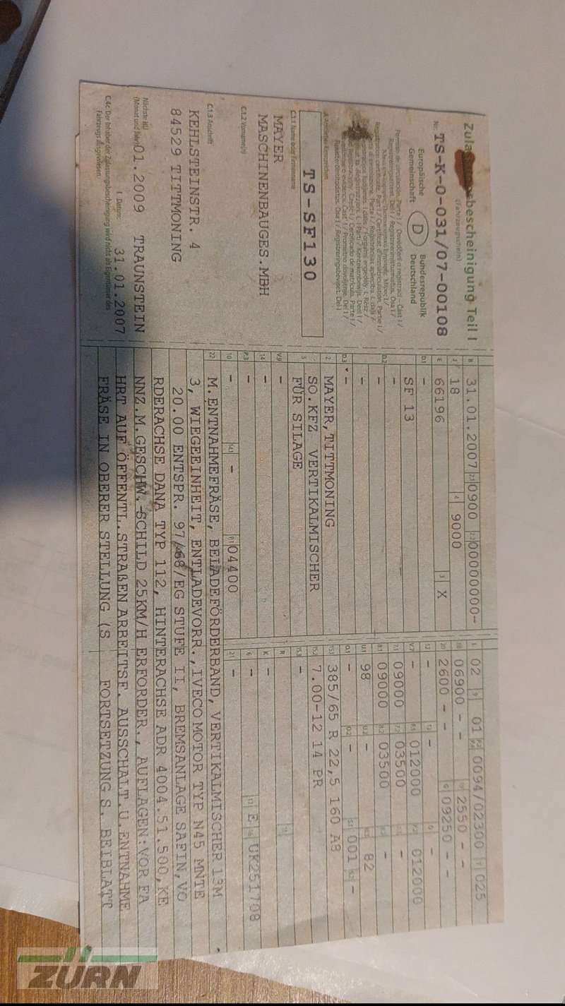 Selbstfahrer Futtermischwagen typu Siloking Selbstfahrer 13cbm, Gebrauchtmaschine v Windsbach (Obrázok 3)