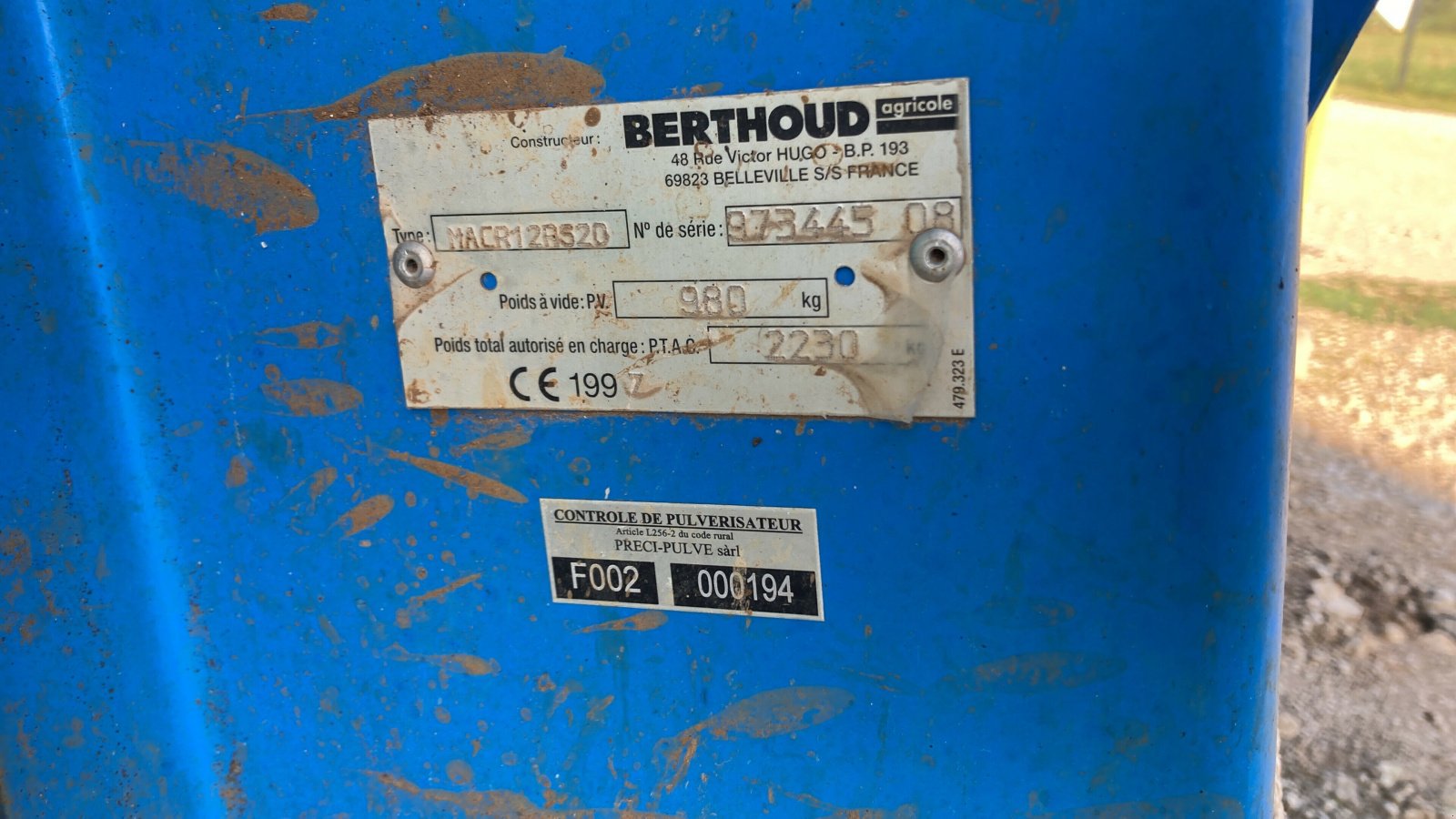 Selbstfahrspritze of the type Berthoud PULVERISATEUR, Gebrauchtmaschine in LAIGNES (Picture 7)