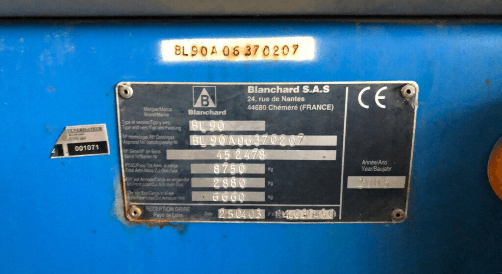 Selbstfahrspritze typu Blanchard GRAND LARGE 4000 L, Gebrauchtmaschine v LAIGNES (Obrázok 8)