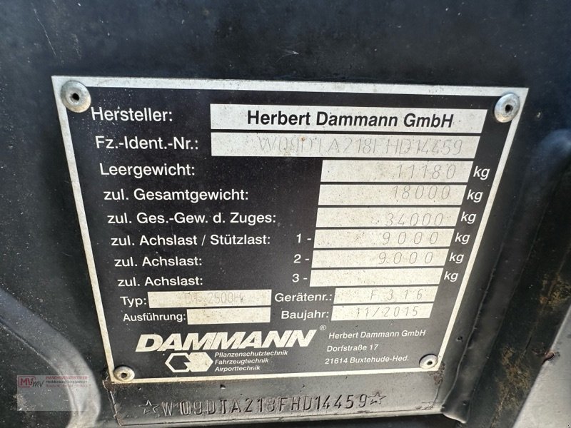 Selbstfahrspritze του τύπου Dammann Dammann Trac DT 2500 H Plus, Gebrauchtmaschine σε Neubrandenburg (Φωτογραφία 5)