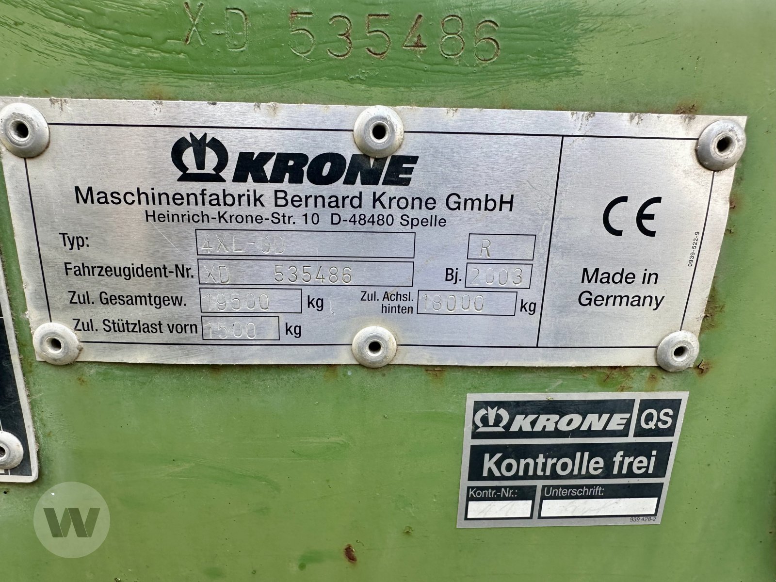 Silierwagen del tipo Krone 4 XL-GD, Gebrauchtmaschine en Jördenstorf (Imagen 2)