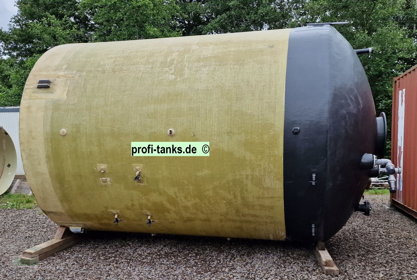 Silo Türe ait Erka P413 gebrauchter 30.000 L Polyestertank GFK-Tank Wassertank Salzsole-Tank Lagertank, Gebrauchtmaschine içinde Hillesheim (resim 9)