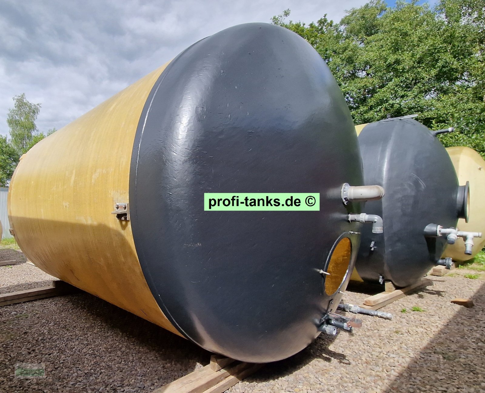 Silo Türe ait Erka P413 gebrauchter 30.000 L Polyestertank GFK-Tank Wassertank Salzsole-Tank Lagertank, Gebrauchtmaschine içinde Hillesheim (resim 12)