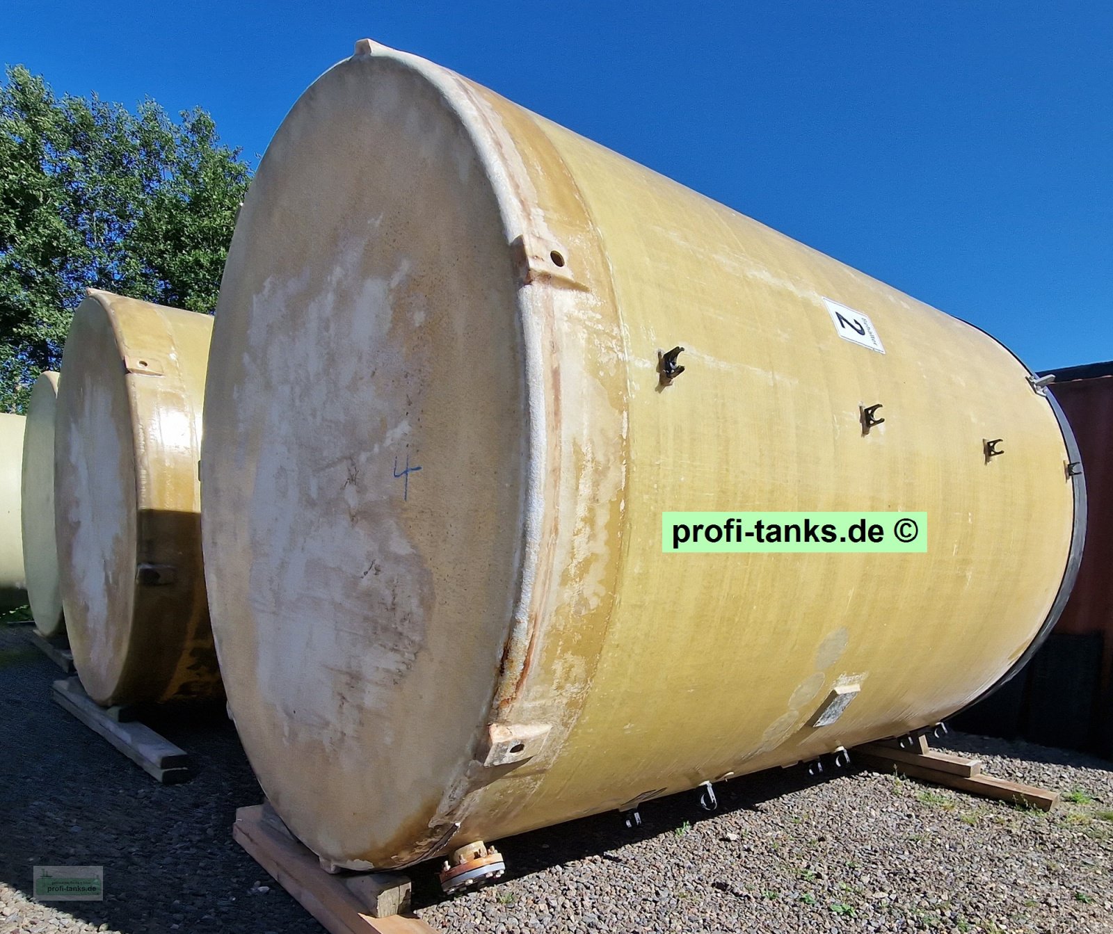 Silo Türe ait Erka P413 gebrauchter 30.000 L Polyestertank GFK-Tank Wassertank Salzsole-Tank Lagertank, Gebrauchtmaschine içinde Hillesheim (resim 16)