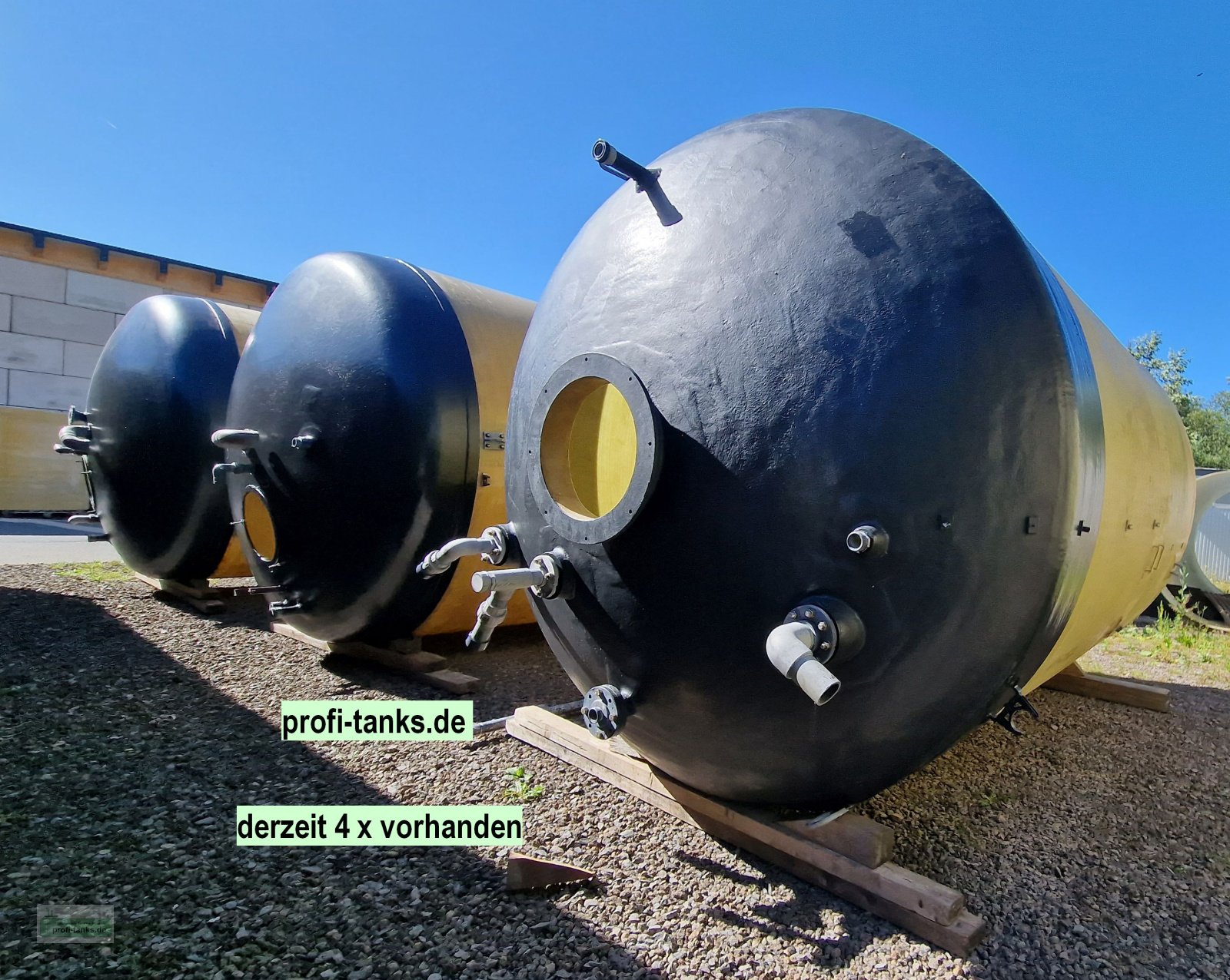 Silo des Typs Erka P413 gebrauchter 30.000 L Polyestertank GFK-Tank Wassertank Salzsole-Tank Lagertank, Gebrauchtmaschine in Hillesheim (Bild 2)