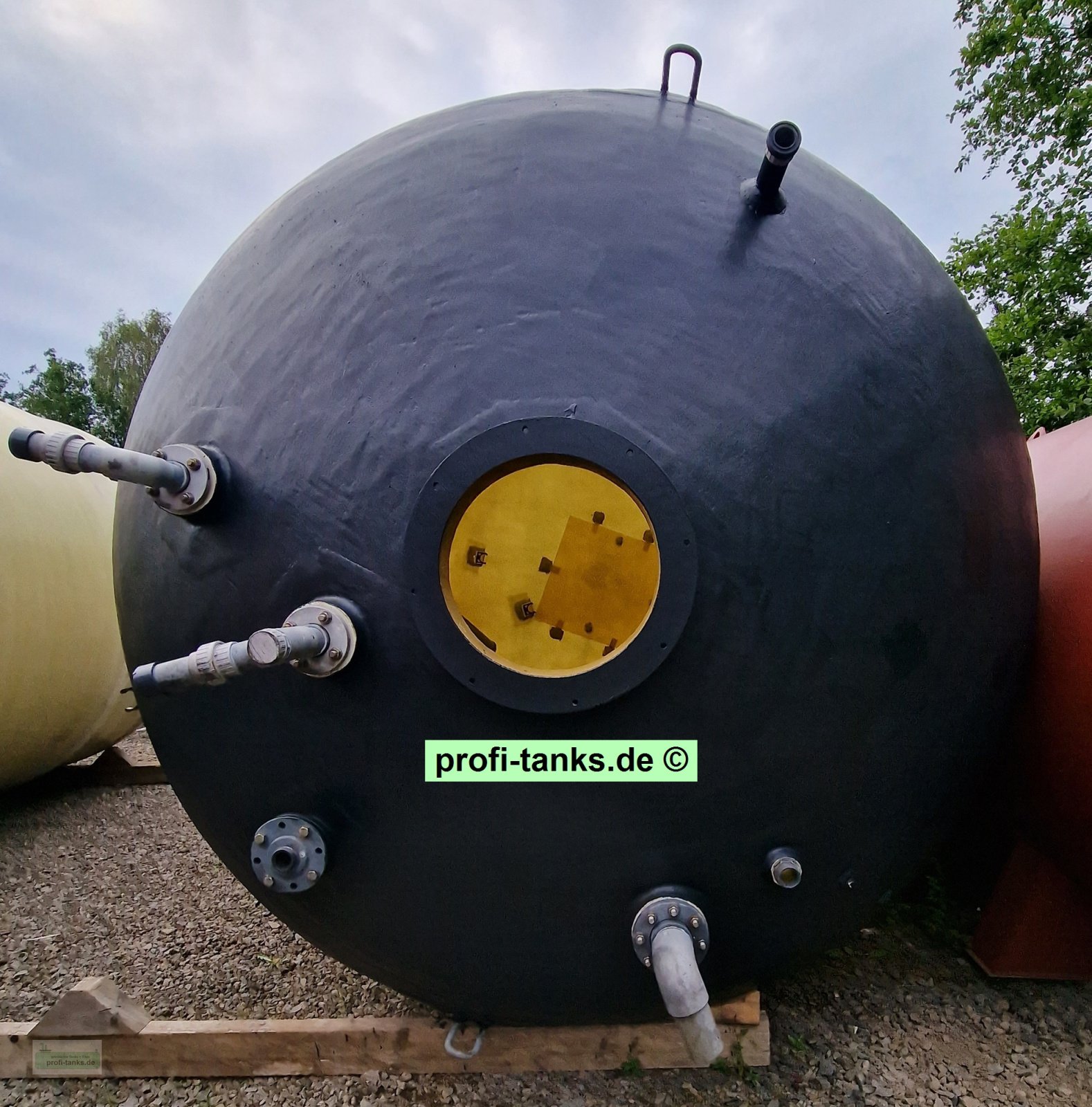 Silo des Typs Erka P413 gebrauchter 30.000 L Polyestertank GFK-Tank Wassertank Salzsole-Tank Lagertank, Gebrauchtmaschine in Hillesheim (Bild 5)