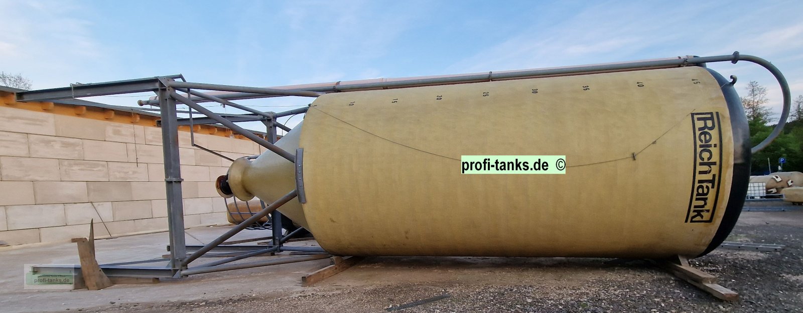 Silo del tipo Sonstige P404 gebrauchtes 50.000 L Polyestersilo GFK-Silo mit Unterfahrgestell Futtersilo Salzsilo, Gebrauchtmaschine en Hillesheim (Imagen 17)