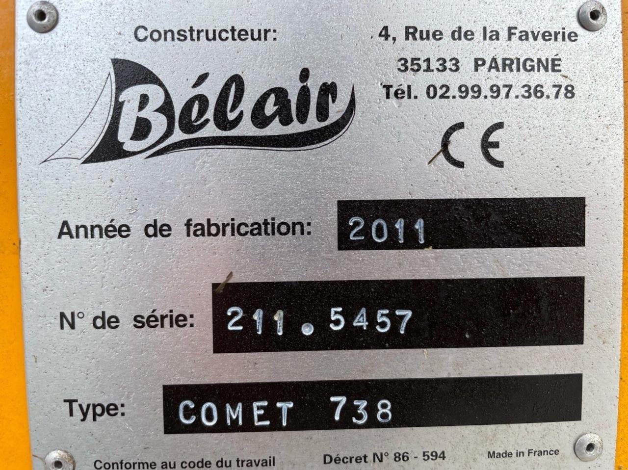 Siloentnahmegerät & Verteilgerät del tipo Sonstige désileuse pailleuse comet 738 belair, Gebrauchtmaschine en ST CLAIR SUR ELLE (Imagen 9)