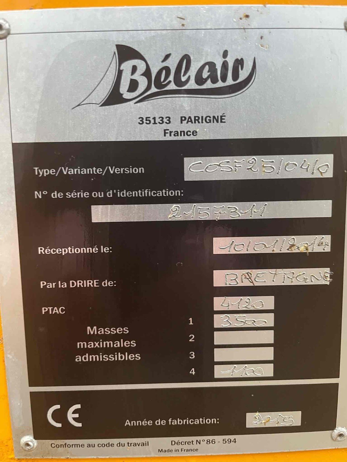 Siloentnahmegerät & Verteilgerät tip Sonstige Désileuse pailleuse COMET638 . Belair, Gebrauchtmaschine in SAINT CLAIR SUR ELLE (Poză 11)