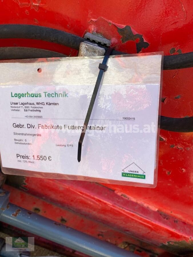 Siloentnahmegerät & Verteilgerät typu Sonstige FUTTERCONTAINER, Gebrauchtmaschine v Klagenfurt (Obrázek 2)