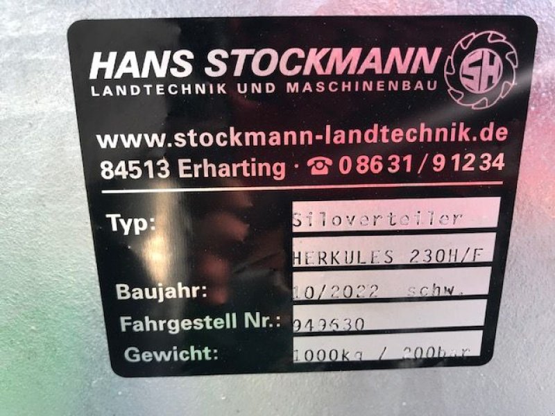 Siloentnahmegerät & Verteilgerät typu Stockmann Siloverteiler Herkules 230 Front-Heck Ausführung, Neumaschine v Tamsweg (Obrázek 16)