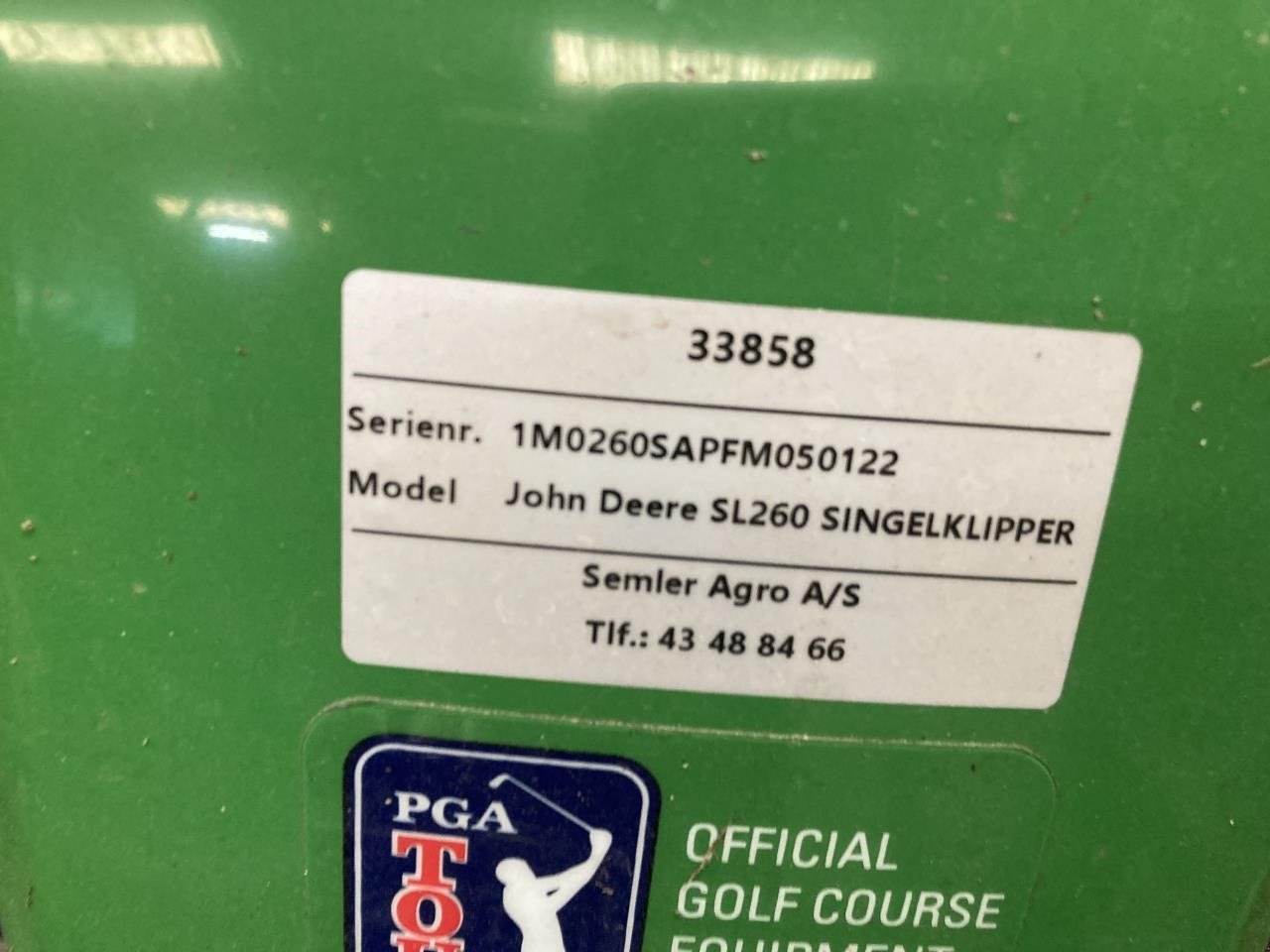 Sitzrasenmäher tip John Deere SL260 SINGELKLIPPER, Gebrauchtmaschine in Næstved (Poză 3)