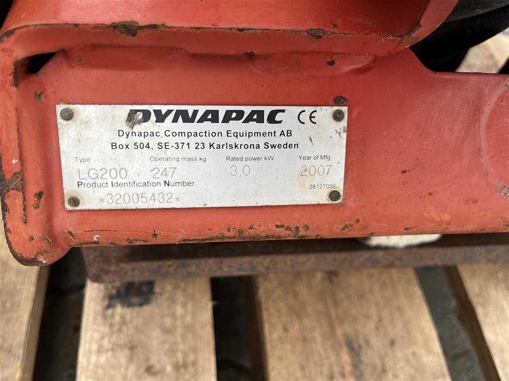 Sonstige Bagger & Lader του τύπου DYNAPAC LG 200 247kg Diesel frem/bak pladevibrator, Gebrauchtmaschine σε Rønnede (Φωτογραφία 8)