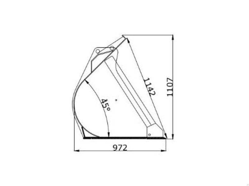 Sonstige Bagger & Lader del tipo JST S skovl 220-260 cm., Gebrauchtmaschine en Vrå (Imagen 2)