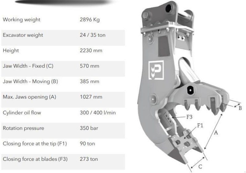 Sonstige Bagger & Lader Türe ait Sonstige CF280, Gebrauchtmaschine içinde Aalborg SV (resim 2)