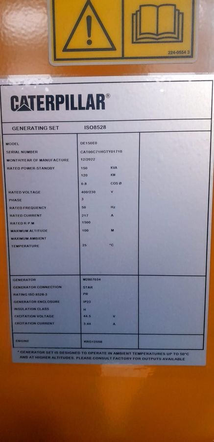 Sonstige Baumaschinen-Kleingeräte typu CAT Notstromaggregat 110KVA, Neumaschine v Wolfsbach (Obrázek 4)