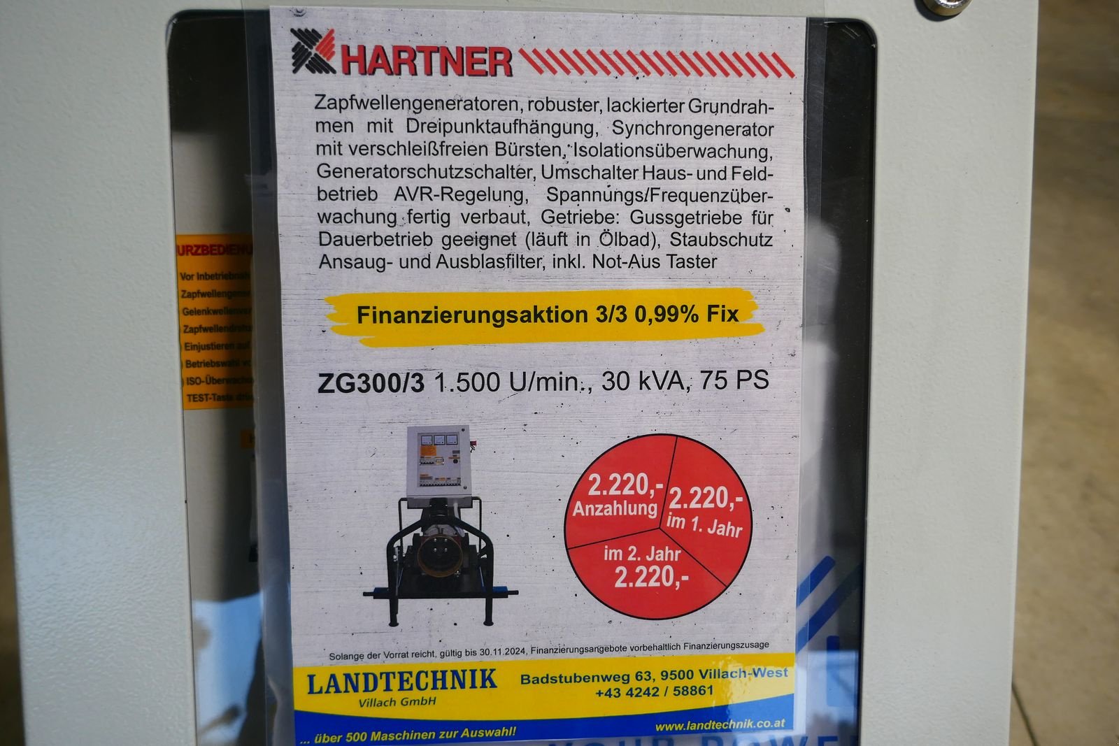 Sonstige Baumaschinen-Kleingeräte del tipo Sonstige Hartner Zapfwellengenerator 30 kVA, Gebrauchtmaschine en Villach (Imagen 5)