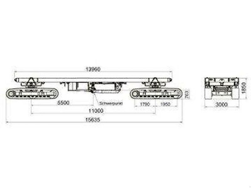 Sonstige Baumaschinen-Kleingeräte du type Sonstige Schwerlastplattform,Raupenantrieb,ZGG 142 Tonnen, Gebrauchtmaschine en Bellenberg (Photo 18)