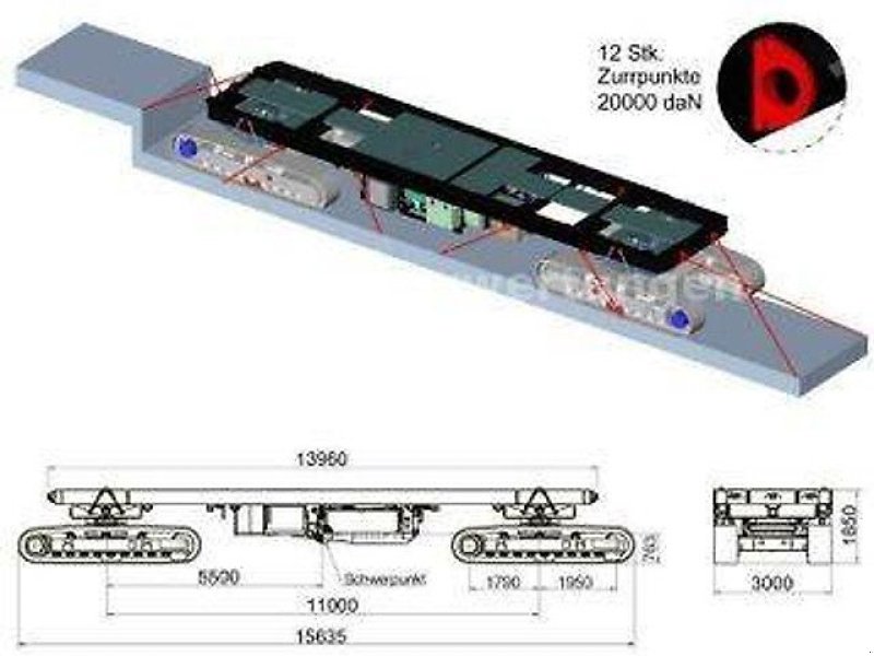 Sonstige Baumaschinen-Kleingeräte от тип Sonstige Schwerlastplattform,Raupenantrieb,ZGG 142 Tonnen, Gebrauchtmaschine в Bellenberg (Снимка 19)