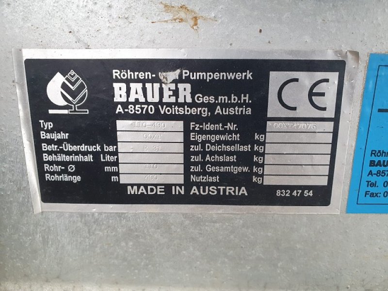 Sonstige Beregnungstechnik Türe ait Bauer 110/490, Gebrauchtmaschine içinde PITHIVIERS Cedex (resim 2)