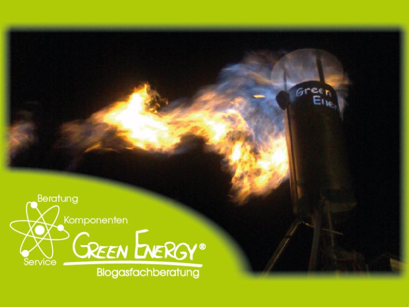 Sonstige Biogastechnik typu Green Energy Biogas: Gasfackel, Neumaschine v Mitterteich (Obrázek 1)