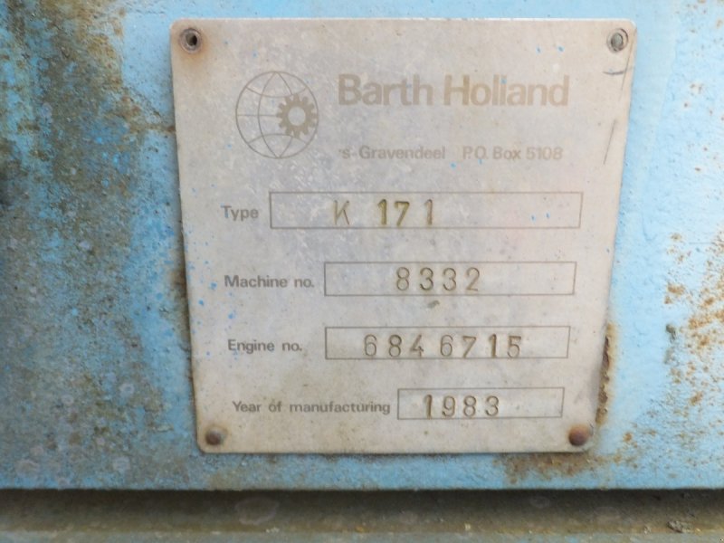 Sonstige Bodenbearbeitungsgeräte от тип Barth Holland K 171, Gebrauchtmaschine в Bad Saulgau (Снимка 1)