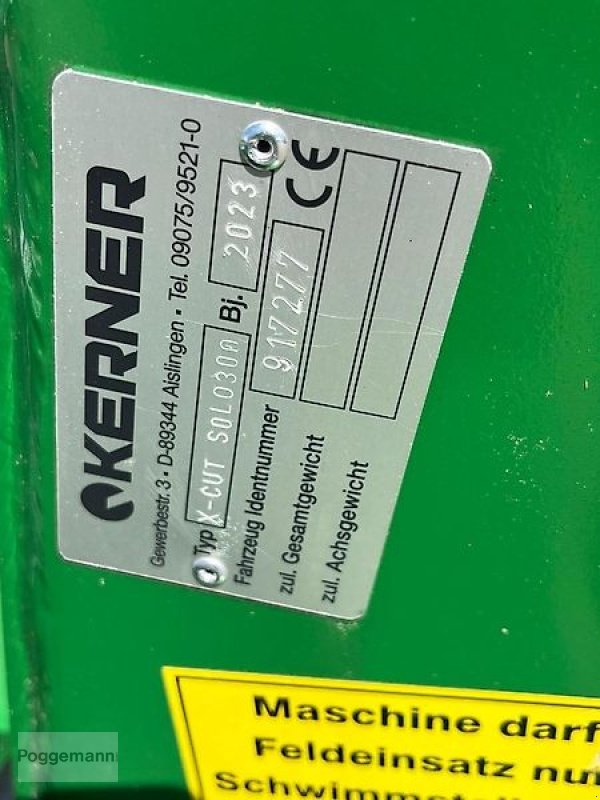 Sonstige Bodenbearbeitungsgeräte tip Kerner Kerner X Cut Solo 300, Neumaschine in Bad Iburg - Sentrup (Poză 10)