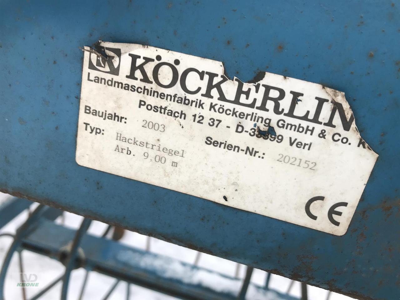 Sonstige Bodenbearbeitungsgeräte του τύπου Köckerling Hackstriegel 9m, Gebrauchtmaschine σε Alt-Mölln (Φωτογραφία 6)