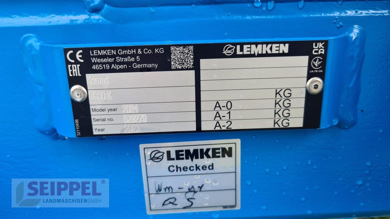 Sonstige Bodenbearbeitungsgeräte от тип Lemken KORUND 8/600 K GAMMA, Neumaschine в Groß-Umstadt (Снимка 4)