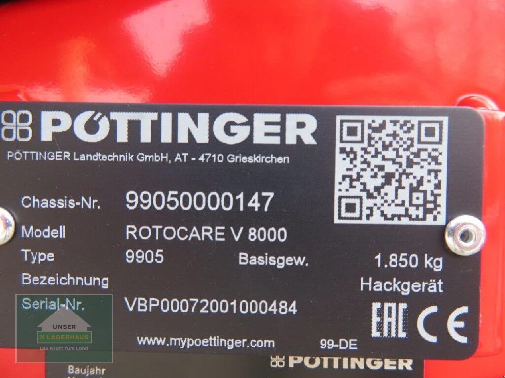 Sonstige Bodenbearbeitungsgeräte от тип Pöttinger Rotocare V8000, Neumaschine в Hofkirchen (Снимка 11)