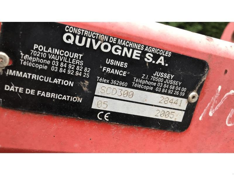 Sonstige Bodenbearbeitungsgeräte tipa Quivogne SCD 300, Gebrauchtmaschine u ESCAUDOEUVRES (Slika 3)