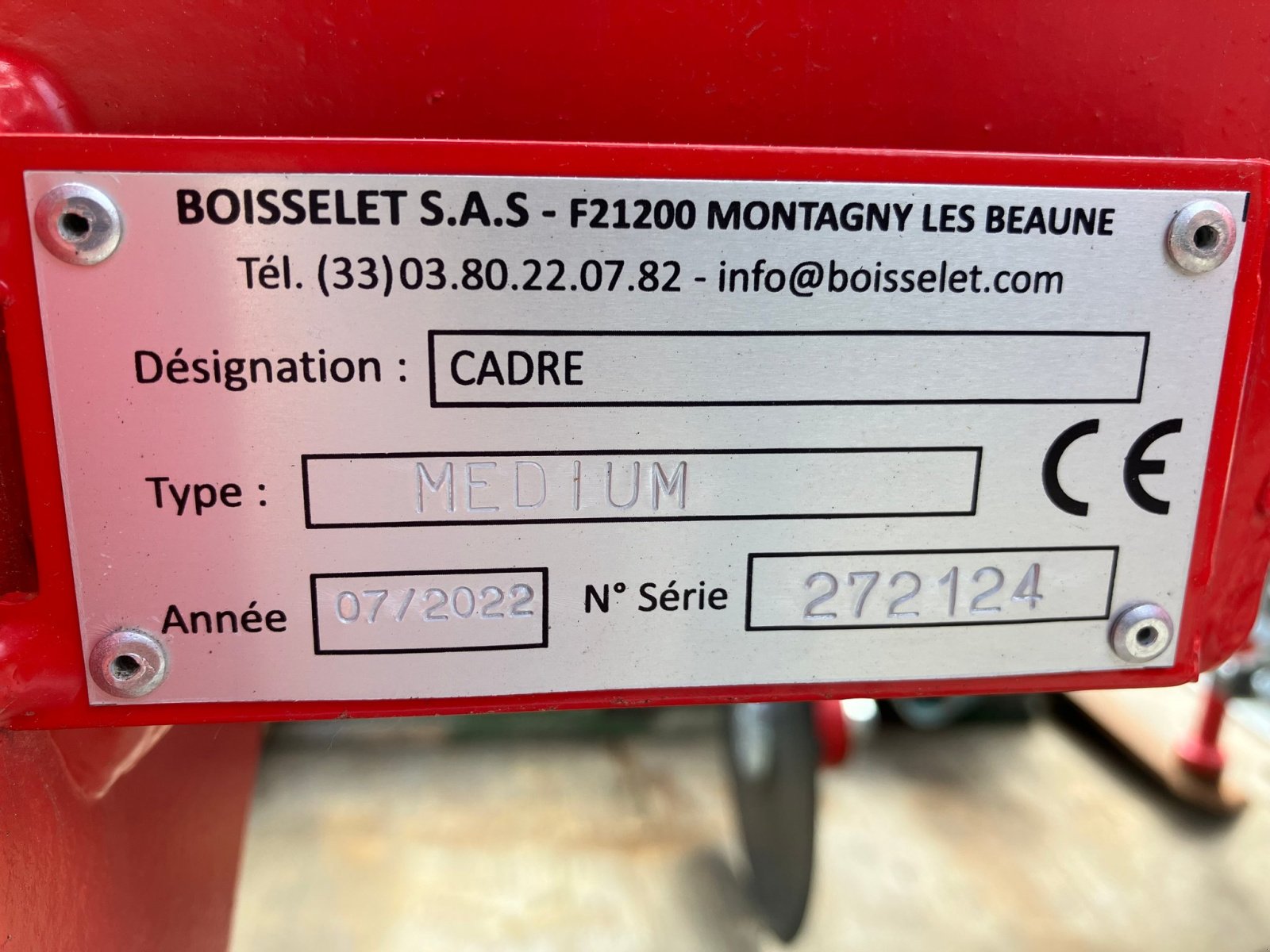 Sonstige Bodenbearbeitungsgeräte van het type Sonstige Porte outils CADRE MEDIUM EXTENSIBLE VIGNE 1.7 / 2, Gebrauchtmaschine in ROYNAC (Foto 1)