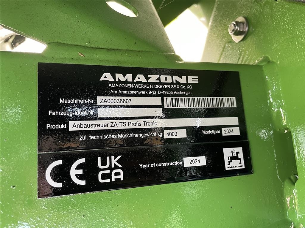 Sonstige Düngung & Pflanzenschutztechnik του τύπου Amazone ZA-TS 3200 Tronic Årgang 2024, Gebrauchtmaschine σε Ribe (Φωτογραφία 7)