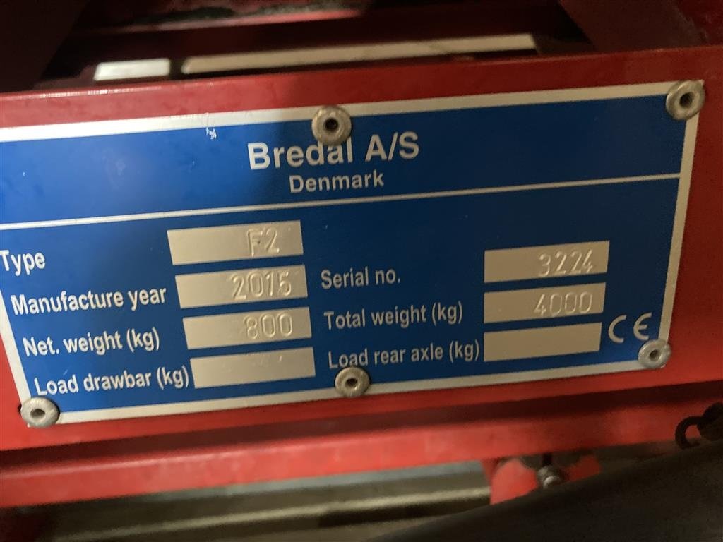 Sonstige Düngung & Pflanzenschutztechnik Türe ait Bredal F2, Gebrauchtmaschine içinde Bredsten (resim 5)