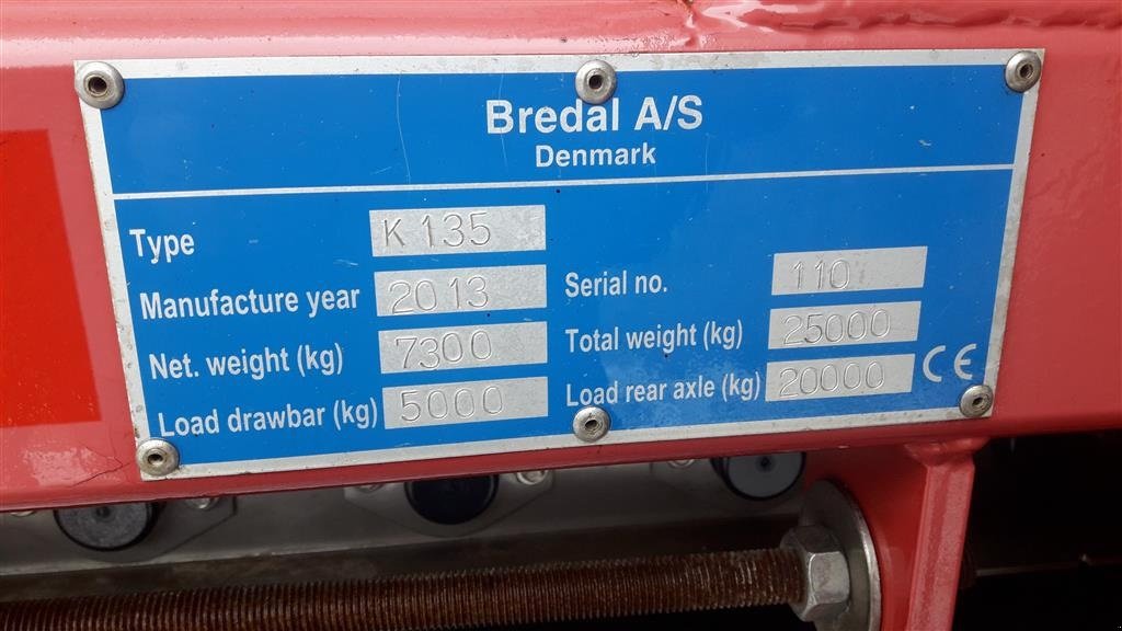 Sonstige Düngung & Pflanzenschutztechnik typu Bredal K 135 rustfri skærmkasser, overbygning og soilsteer, Gebrauchtmaschine v Brædstrup (Obrázek 3)