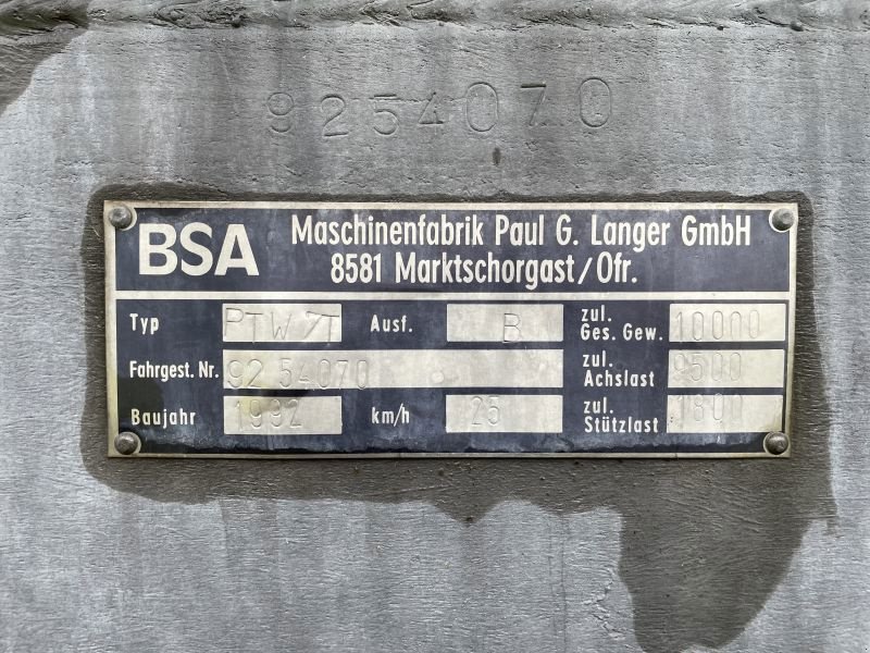 Sonstige Düngung & Pflanzenschutztechnik van het type BSA BSA PTW 7 Güllenfass, Gebrauchtmaschine in Chur (Foto 10)