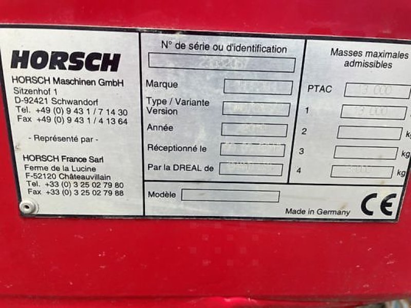 Sonstige Düngung & Pflanzenschutztechnik tip Sonstige CHASSIS HORSCH PRONTO, Gebrauchtmaschine in Sainte-Croix-en-Plaine (Poză 8)