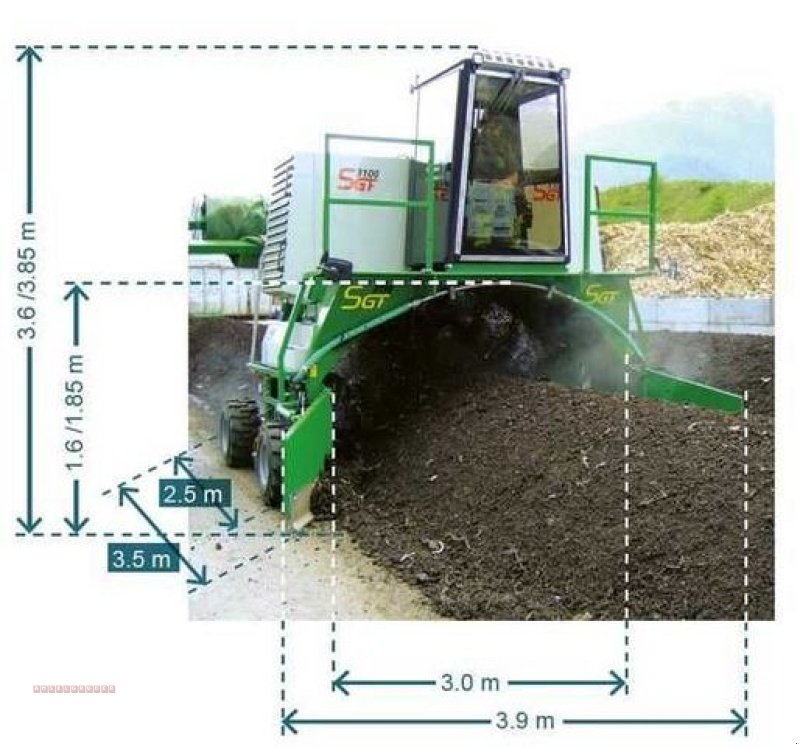 Sonstige Düngung & Pflanzenschutztechnik Türe ait Sonstige Kompostwender SGF 3200 TOP, Gebrauchtmaschine içinde Tarsdorf (resim 1)