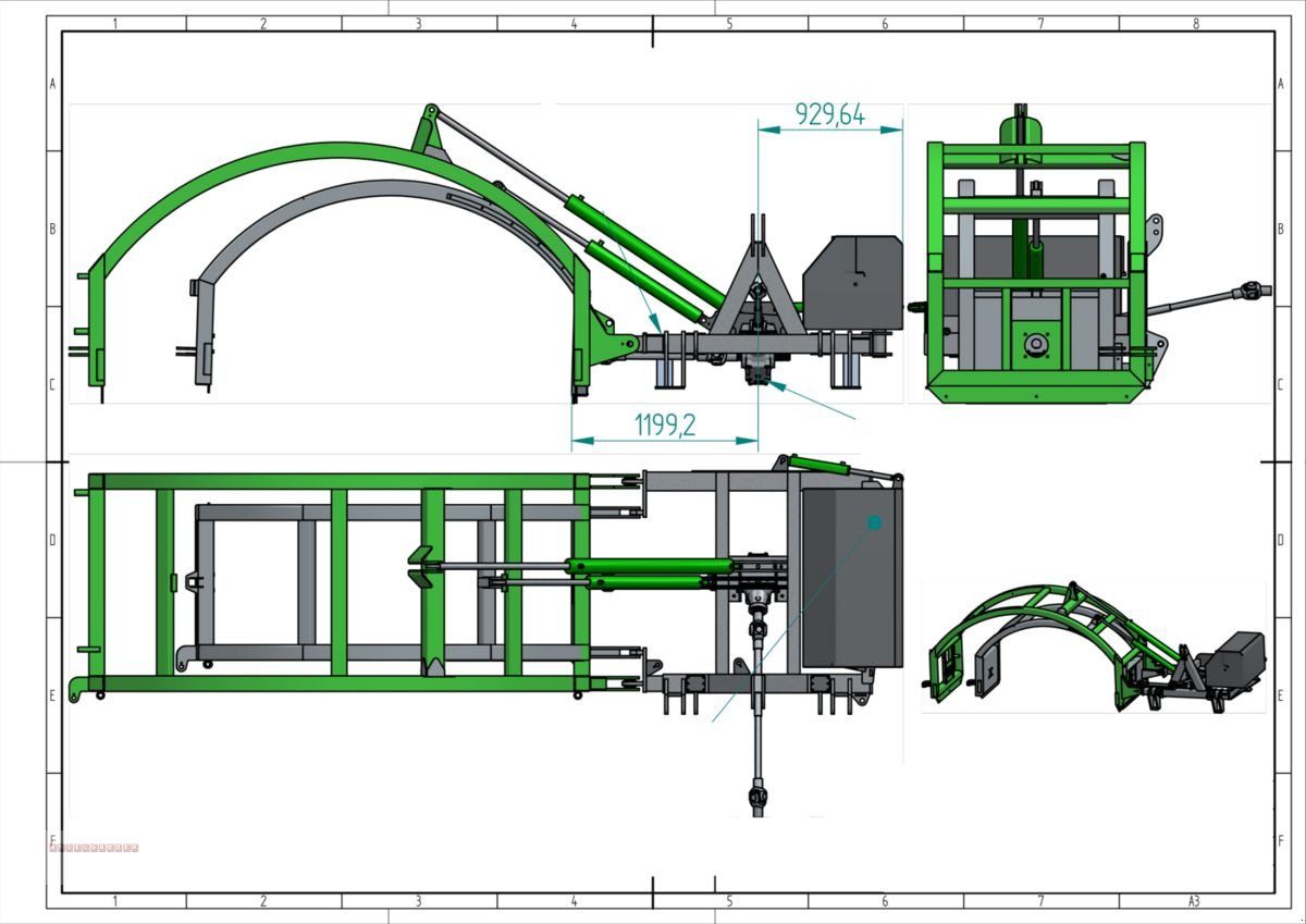 Sonstige Düngung & Pflanzenschutztechnik Türe ait Sonstige Kompostwender TG 233 3-PUNKT WENDEMASCHINE, Gebrauchtmaschine içinde Tarsdorf (resim 2)